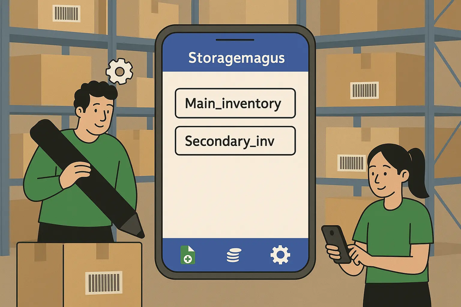 Storagemagus mobile inventory app interface
