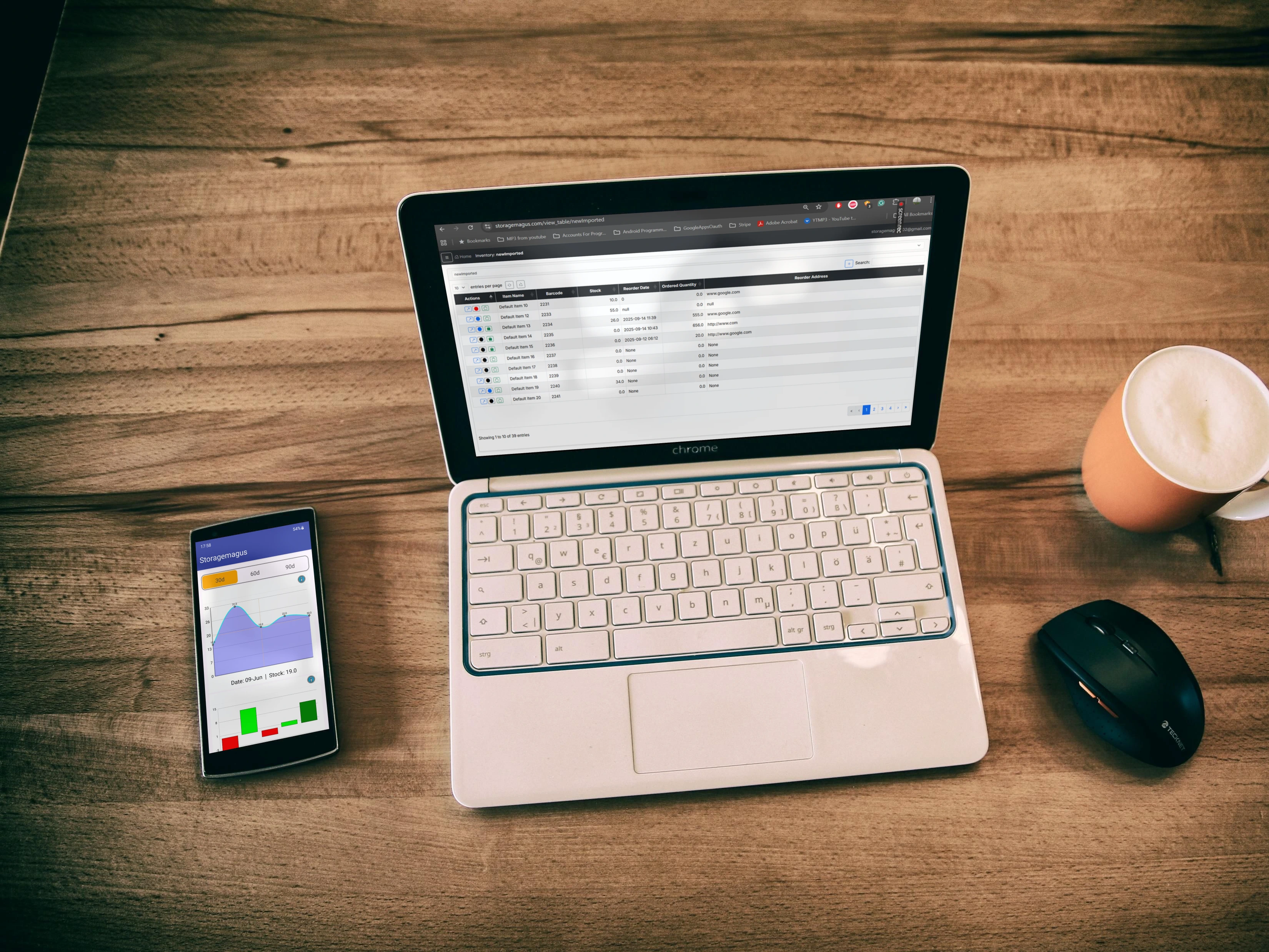 Storagemagus mobile inventory app interface